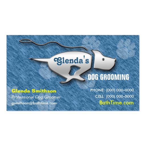 Dog Groomer/Dog Walker/Pet Sitter Business Card