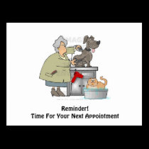Dog Groomer Next Appointment Postcard postcards