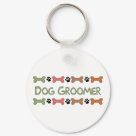 round_keychain - Cute Customizable Dog Groomer tees and gifts - perfect gift for the holidays