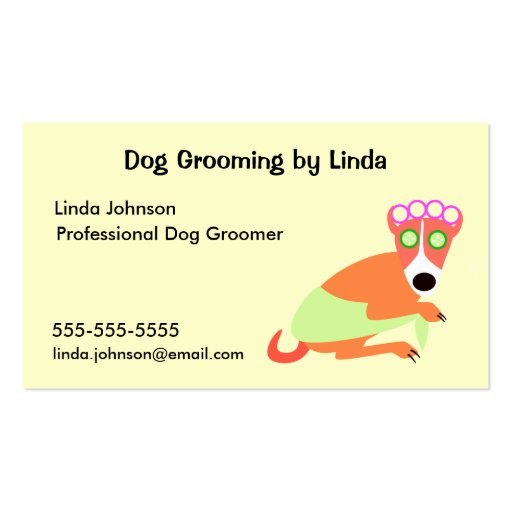 Dog Groomer's Business Card