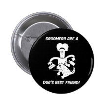 Dog groomers buttons