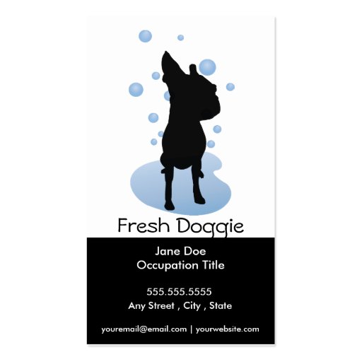 Dog Grooming Business Card Loyalty Card (back side)