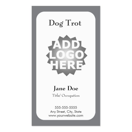 Dog Grooming Business Card Loyalty Card (back side)