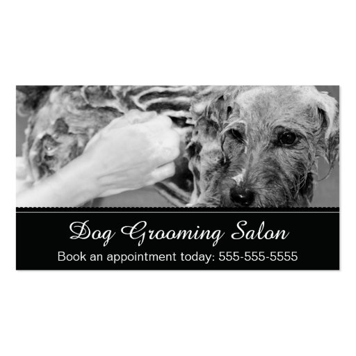 Dog Grooming Business Card - Personalizable (front side)