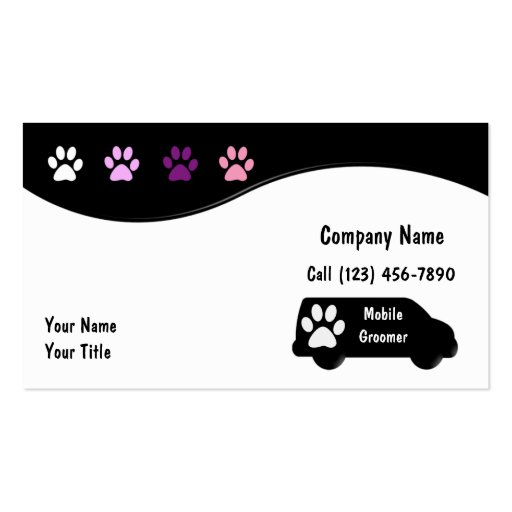 Dog Grooming Business Cards