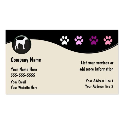 Dog Grooming Business Cards Zazzle