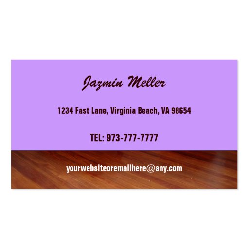 Dog Grooming Business Cards -color changeable (back side)