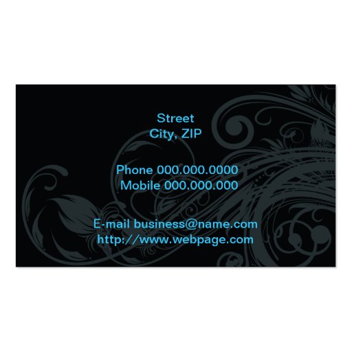 Dog grooming Salon Business Card (back side)