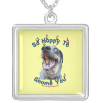 Dog Happy Gnome You Pendants