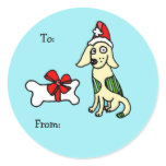 Dog Holiday Sticker