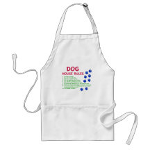 Dog house rules - rules to live by apron