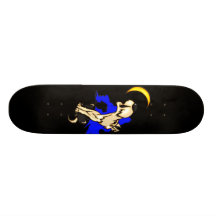 Dog Howling At Moon Skate Board Decks