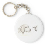 Dog & Hummingbird Key Chains