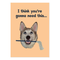 Dog Humor Need Mop Business Card Templates