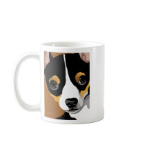 Dog Illustration Portrait mugs