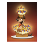 Dog in a Cake Postcard