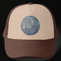 Dog in Blue Rings hats