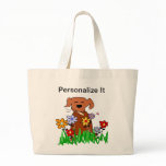 Dog In Garden Dog Lover Tote Bag