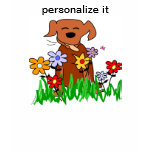 Dog In Garden Dog Lover T-shirts