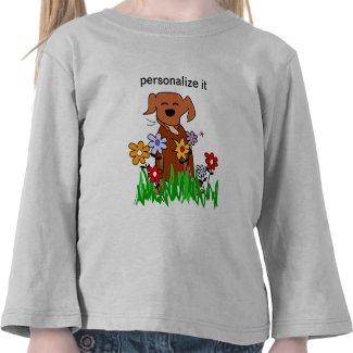 Dog In Garden Dog Lover shirt