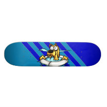 Dog In Lifesaver Float Skate Deck