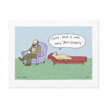 Dog in Therapy Cartoon postcards by jennsdoodleworld Dog in Therapy Cartoon postcards