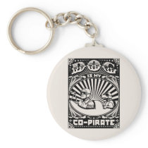 Dog is My Co-Pirate Key Chain