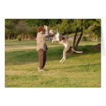 Dog Jumps for Joy cards