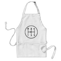 Dog Leg gear knob, racing shift pattern Aprons