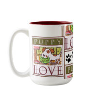 Dog Love Coffee Mug by jamiecreates1 Dog Love Coffee Mug