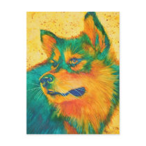 Dog Lover Alaskan Malamute Colorful Postcards
