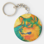 Dog Lover American Eskimo Malamute Car Keychain
