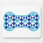 Dog Lover – Blue Crystal Bone Mouse Pad