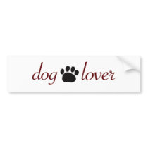 Dog Lover bumper stickers