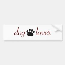 Dog Lover Bumper Stickers