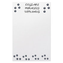 Dog lover notepad personalized stationery