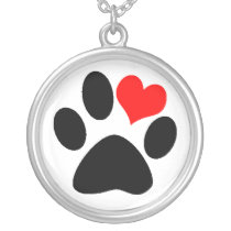 Dog Lover Paw Print necklaces