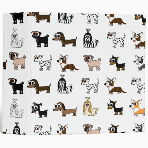 Dog Binders, Custom Dog 3 Ring Binder Designs
