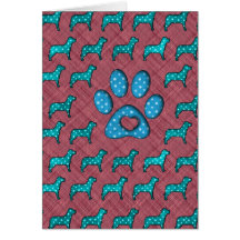 Dog Lovers Cute Polka Dots Cards
