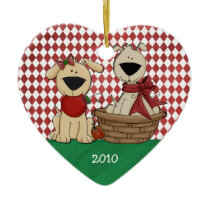 Dog Lovers First Christmas Together Personalized Ornaments