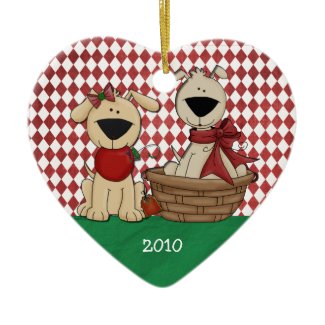 Dog Lovers First Christmas Together Personalized ornament
