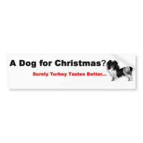 Dog Lovers Xmas bumper stickers
