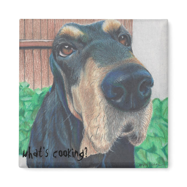 dog magnet 2 inch square magnet