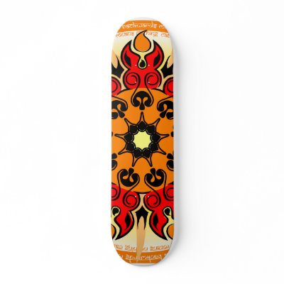 Dog Mandala Skateboard by gregwsmi