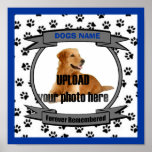 Dog Memorial Forever Remembered - Male Posters