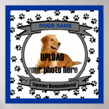 Dog Memorial Forever Remembered - Male Posters
