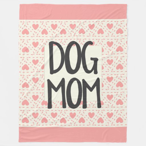 Dog Mom Large Fleece Blanket Zazzle