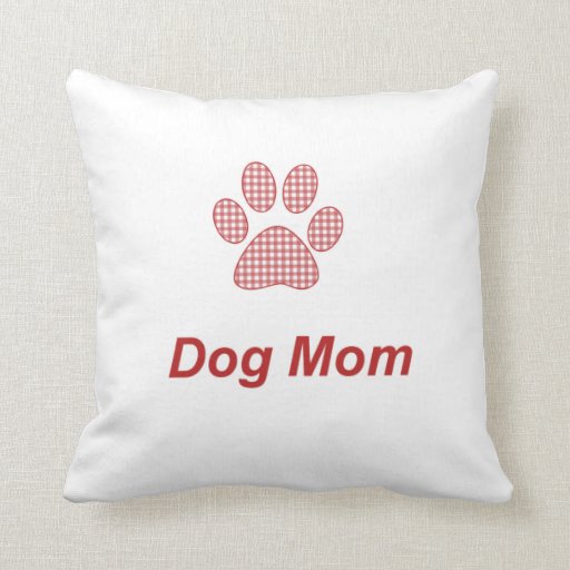 dog mom pillow