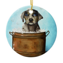 Dog N Suds and Christmas Crash ornaments