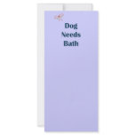 Dog Needs Bath Reminders rack cards